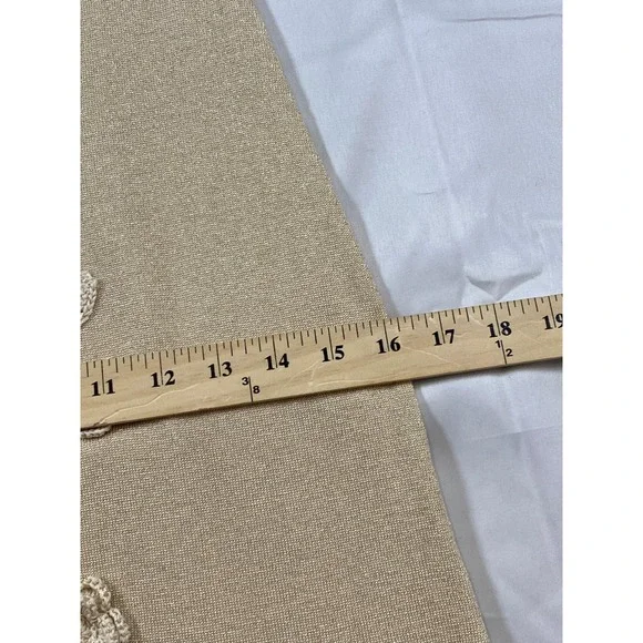 Caroline Constas Gold Metallic Knit 3D Floral Crochet Maxi Dress Medium - Picture 8 of 10